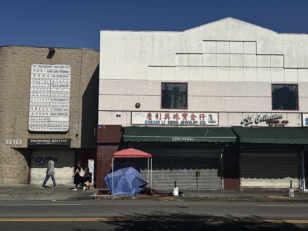 A closed store front