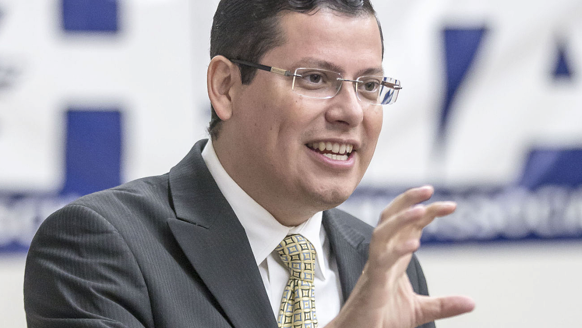 In this file photo, State Assemblyman Rudy Salas, D-Bakersfield,speaks during a town hall meeting. Salas' valley fever legislation, AB 1279, was vetoed by the governor earlier this month, striking a blow for valley fever advocates. (Photo: Nick Ellis/for The Californian)