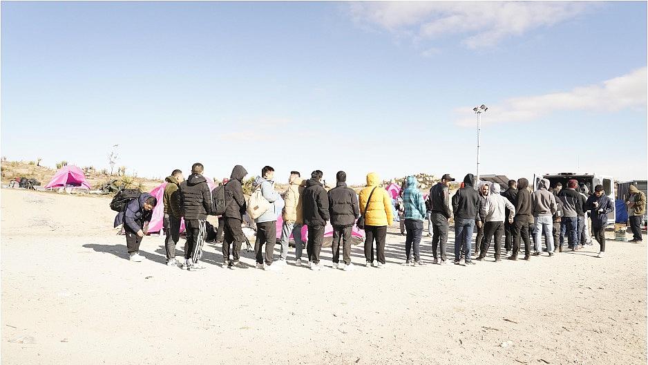 Chinese immigrants at the border