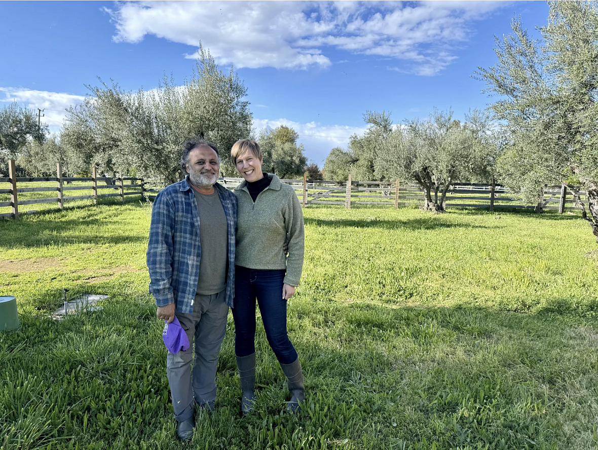 2 people in a field