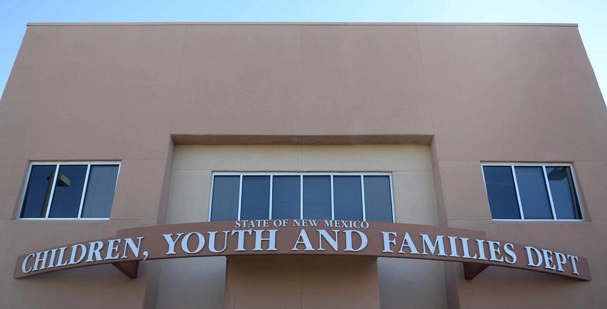 Building representing the state of new Mexico Children, Youth and Families Department