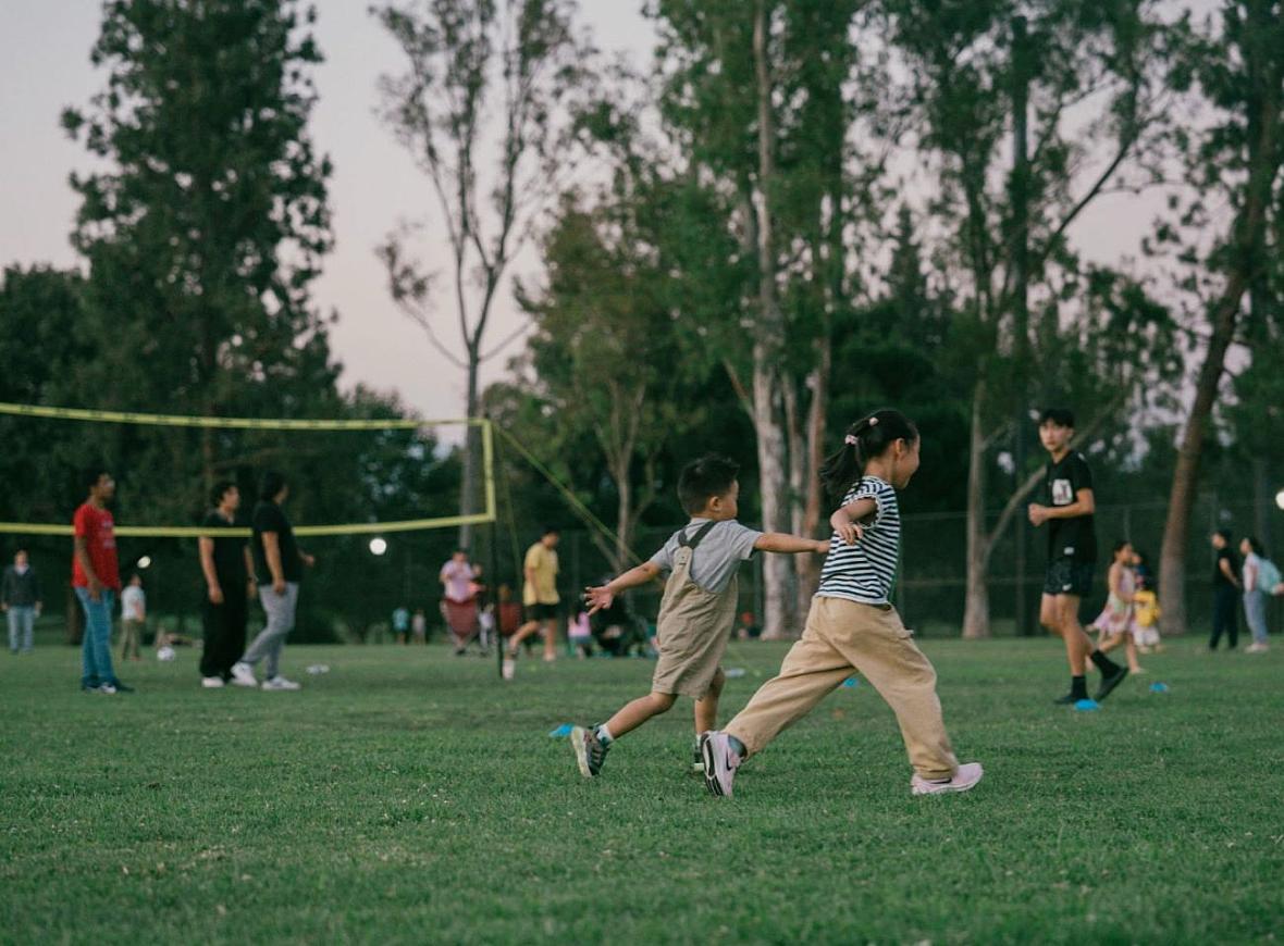 People playing on a field
