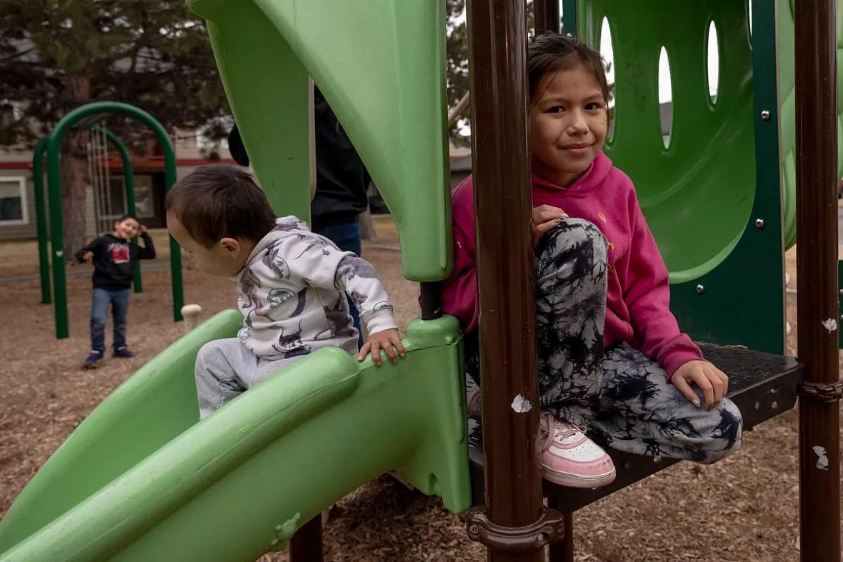 Image of children playing in park