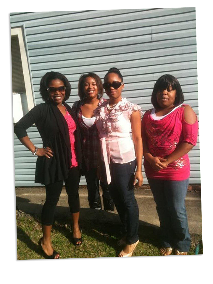 4 people standing together