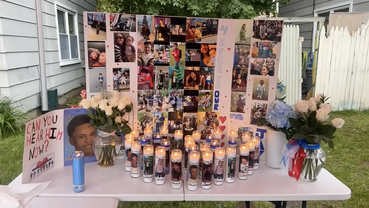 photos and candles 