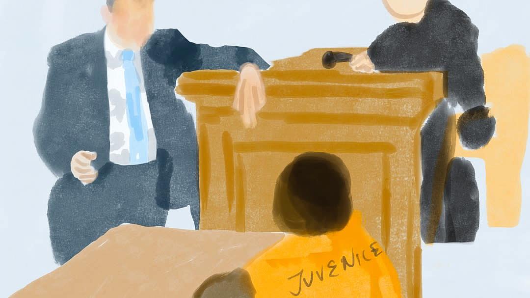 A  drawing of the court 