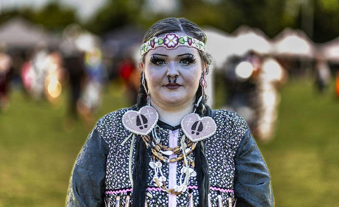 Person wearing traditional attire