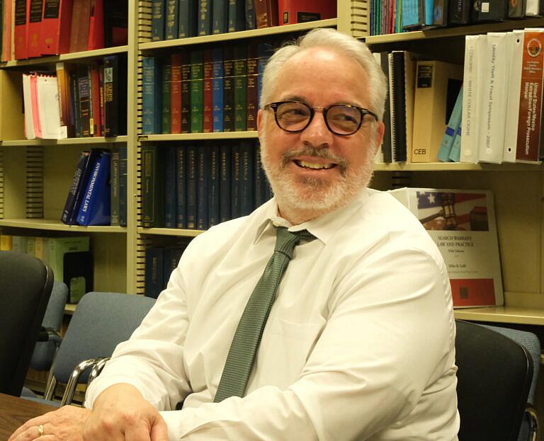 A person sitting on a chair