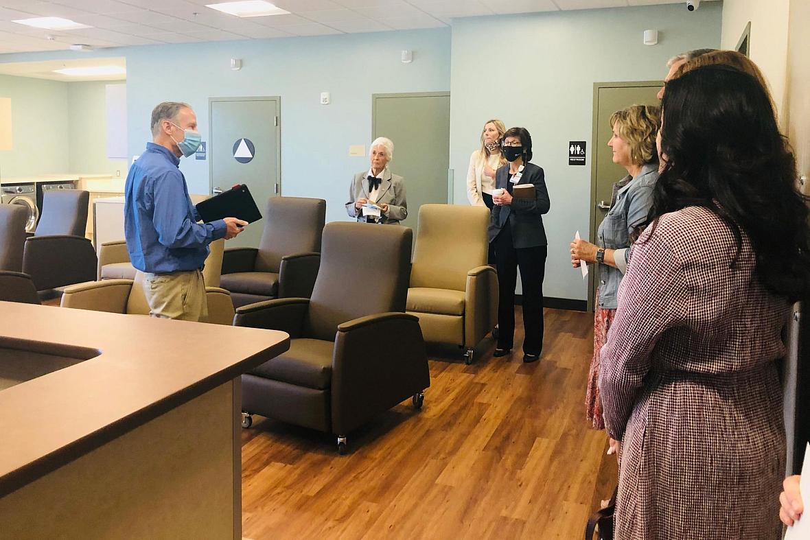 Dr. David Ketelaar, an emergency medicine physician at Marian Regional Medical Center in Santa Maria, hosts a tour of the new Cr