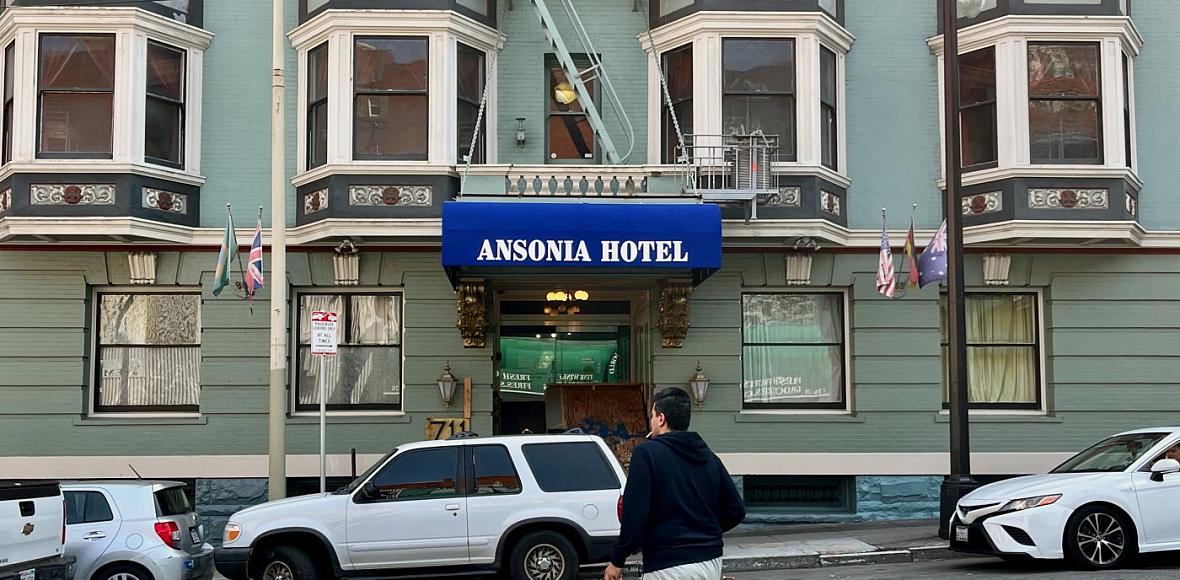 The Ansonia Hotel, a former youth hostel, is being converted to housing for formerly homeless people. In February, San Francisco