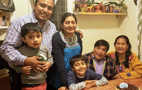 Ricardo Hernandez with wife Alejandra Conde, their two sons Ricardo Jr. (center) and Sebastian and Ricardo's parents.