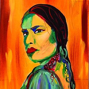 Acrylic on Canvas, “I am” by Alka Writes Acrylic on Canvas, “I am” by Alka Writes