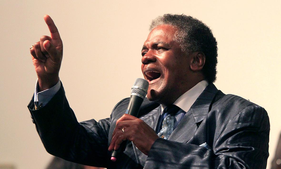 The Rev. Thomas Walker sings during a service at Ebenezer Missionary Baptist Church in Rocky Mount. He was diagnosed with an aggressive form of prostate cancer at age 47 and has become a prostate cancer activist. ETHAN HYMAN / ETHAN.HYMAN@NEWSOBSERVER.COM