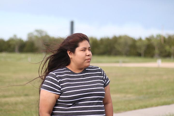 Rachel Janis, 22, is among the third generation of Indian boarding-school survivors on the Rosebud Indian Reservation helping to