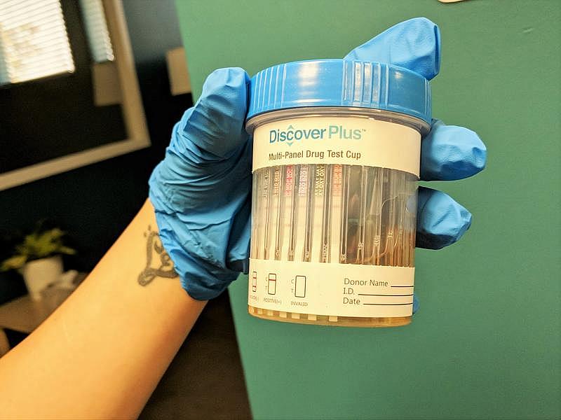 Urine testing is part of a medication-assisted opioid treatment program in Bakersfield known as Groups. 