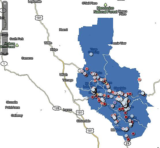 Collision map illustrates county’s high crash rate