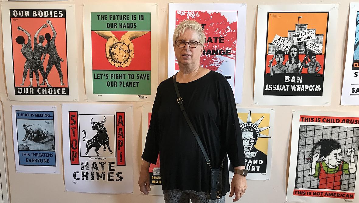 Artist Marti McKee at Shipyard Studios Artist Marti McKee at Shipyard Studios