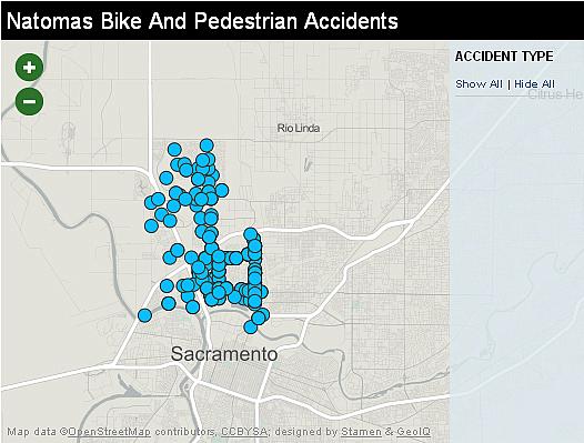 Natomas bike and pedestrian accidents