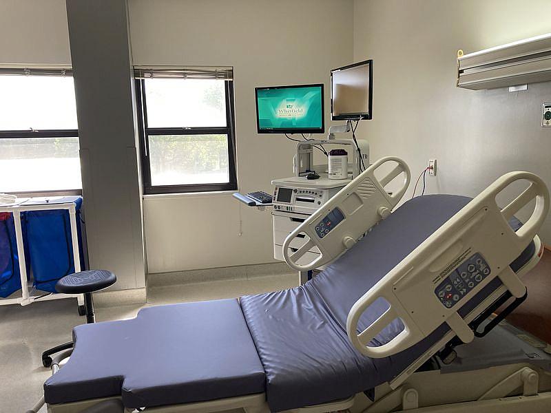 A bed inside Whitfield Regional Medical Center, which is partnering with UAB to bring high tech fibroid treatment to rural women