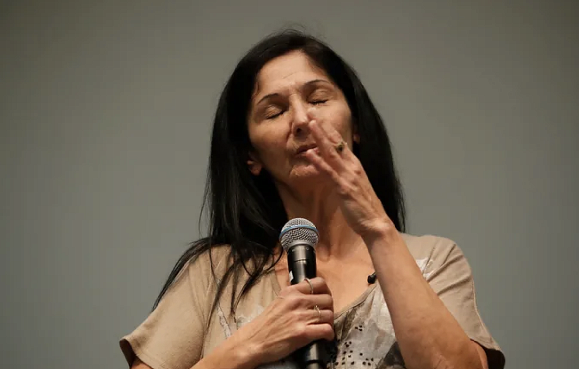 Nora Soliz speaks at the Storyteller Project: Stories of homelessness at UCR Campus in Palm Desert on May 30, 2019. Nora Soliz speaks at the Storyteller Project: Stories of homelessness at UCR Campus in Palm Desert on May 30, 2019.