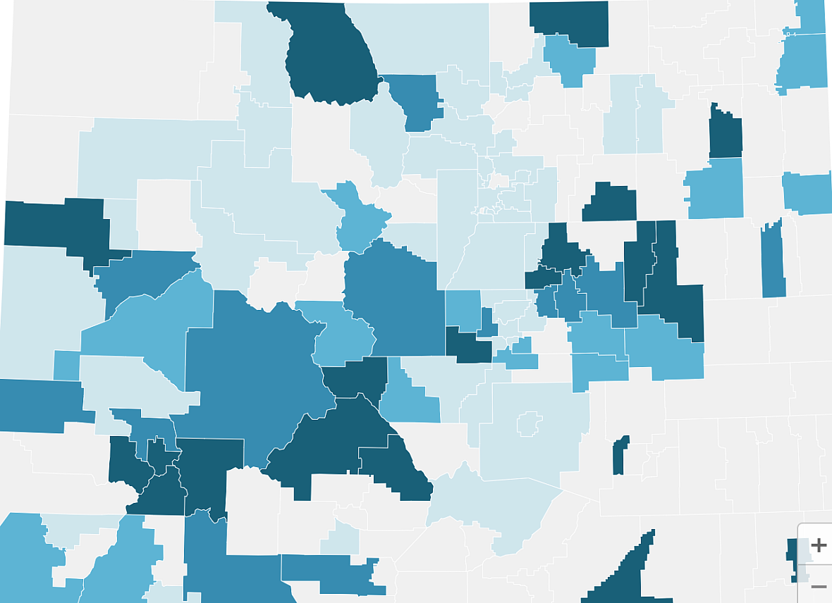 Overall, 95% of Colorado students were immunized against measles, but clusters of vulnerability persist across the state.