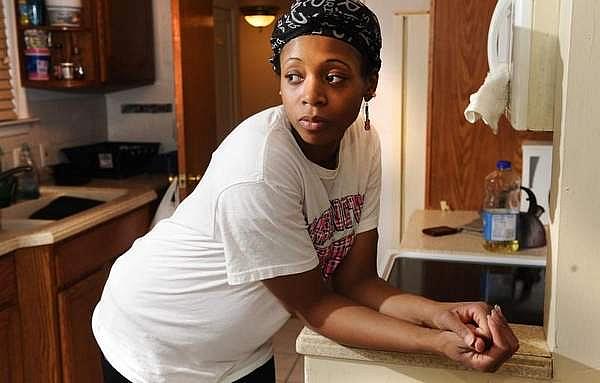 Darnella Miller, 24, of Detroit is expecting her fourth child. She's taking parenting classes so she can get her three other kids out of foster care. Max Ortiz / The Detroit News Darnella Miller, 24, of Detroit is expecting her fourth child. She's taking parenting classes so she can get her three other kids out of foster care. Max Ortiz / The Detroit News