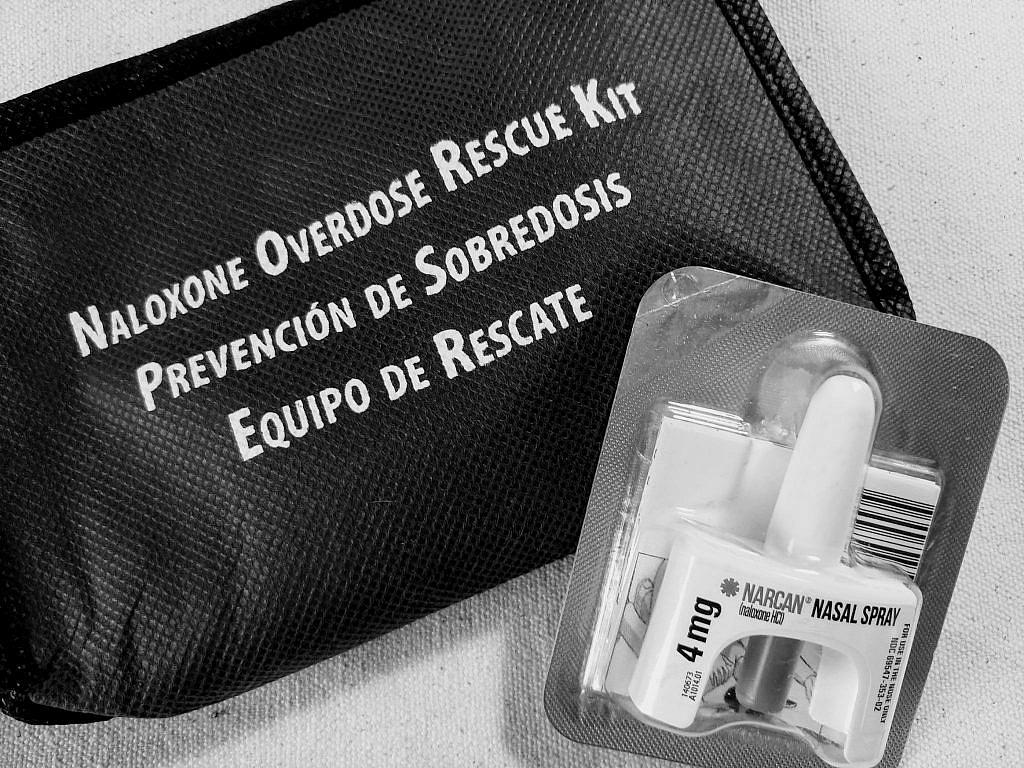 Nasal spray Narcan, used to reverse opioid overdoses