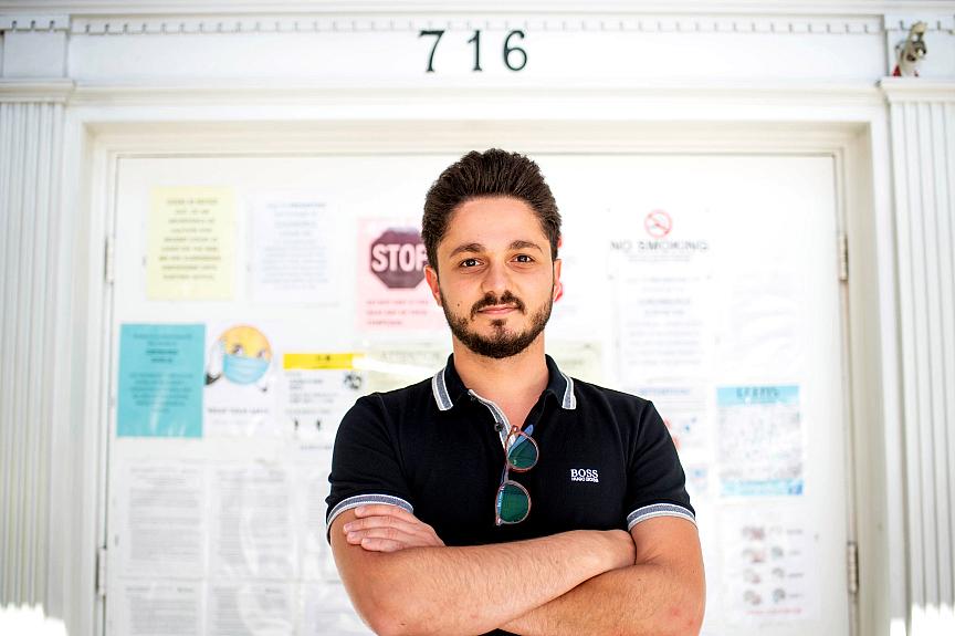 Hrag Bekerian, administrator of Gem Transitional Care Center, poses at the Pasadena center on Friday, August 7, 2020. The nursin