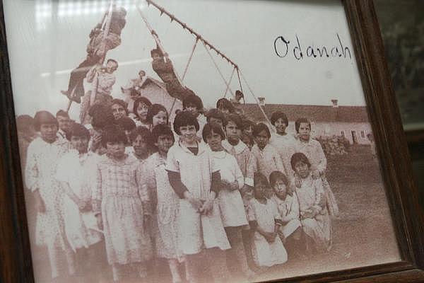 Old photo of children at St. Mary’s Indian boarding school. Mary Annette Pember Old photo of children at St. Mary’s Indian boarding school. Mary Annette Pember