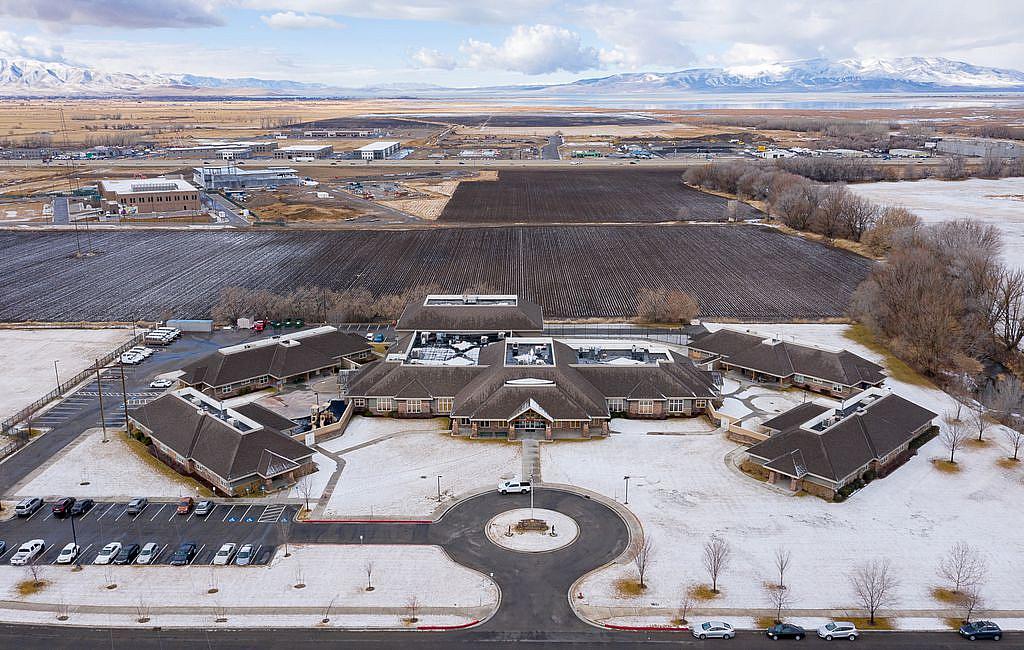 Aerial photo of Provo Canyon School's Springville Campus on Saturday, Jan. 30, 2021.
