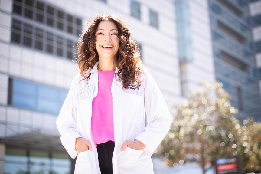 Obstetrics Service Chief Dr. Mya Zapata says the birth center at Ronald Reagan UCLA Medical Center in Westwood supports all births from hypnotic to high risk births. Obstetrics Service Chief Dr. Mya Zapata