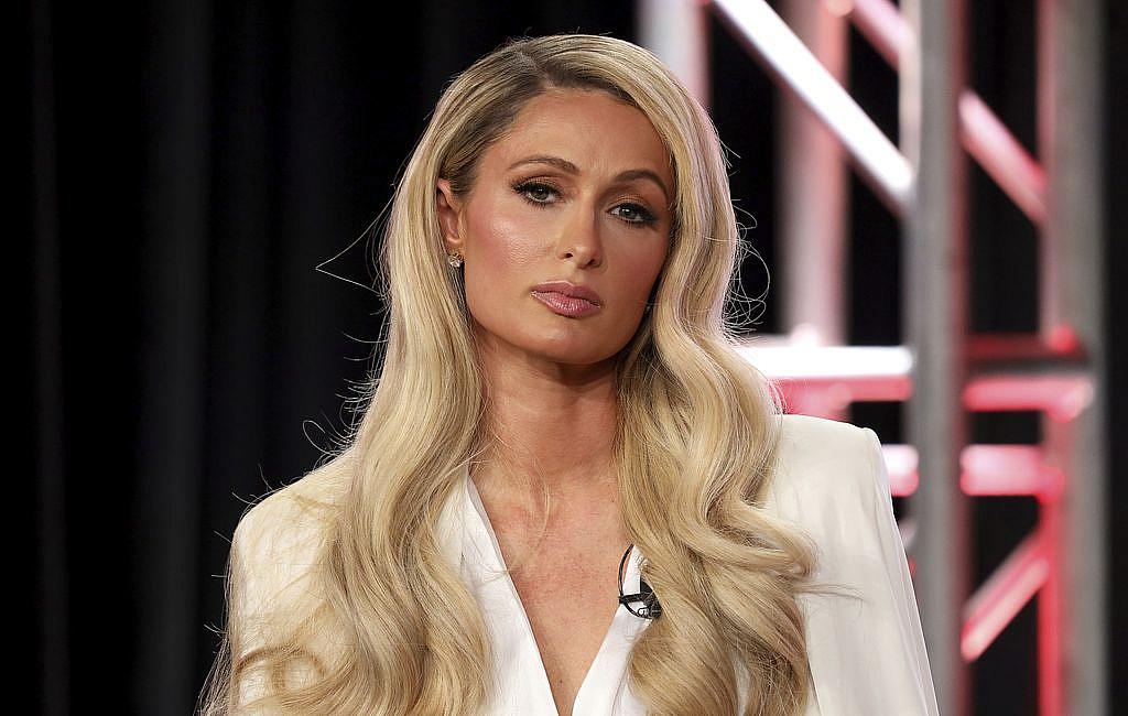 Paris Hilton speaks at the "Untitled Paris Hilton Documentary" panel during the YouTube TCA 2020 Winter Press Tour at the Langha