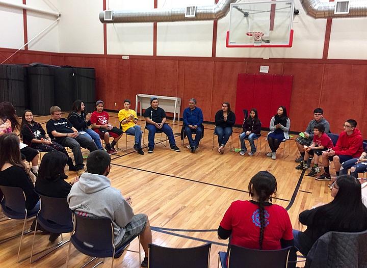 Young residents of the Yurok Reservation gathered last week for a youth wellness workshop. | Photos by Ryan Burns. Young residents of the Yurok Reservation gathered last week for a youth wellness workshop. | Photos by Ryan Burns.