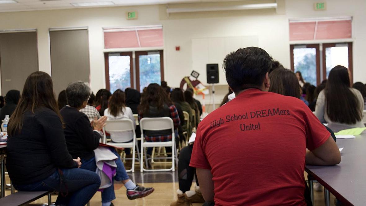 Undocumented 'Dreamers' from across California come together to discuss their mental and emotional health. Jenny Manrique