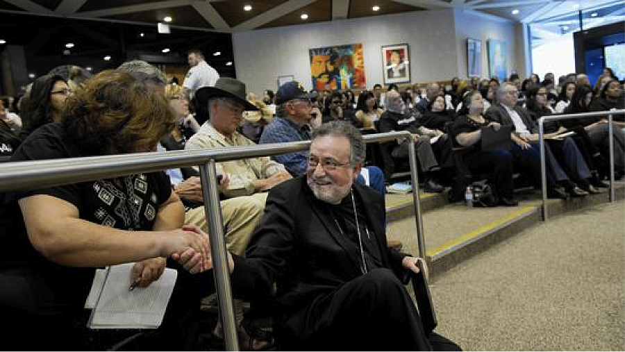 Bishop Jaime Soto of the Sacramento Catholic Diocese waits to speak at a Sacramento County supervisors workshop held to consider options for restoring healthcare assistance to immigrants in the country illegally. (Lezlie Sterling/LA Times) Bishop Jaime Soto of the Sacramento Catholic Diocese waits to speak at a Sacramento County supervisors workshop held to consider options for restoring healthcare assistance to immigrants in the country illegally. (Lezlie Sterling)