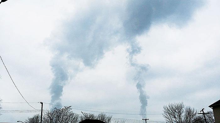 Malek Ali, a resident of Dearborn's southend, forwarded this photo of what she described as a "devastating" air pollution violation that occurred at AK Steel's facility on Dec. 20. Residents complained about the odor from the facility that day. One resident said the smell was unbearable.