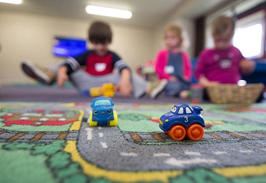 Children playing with toys