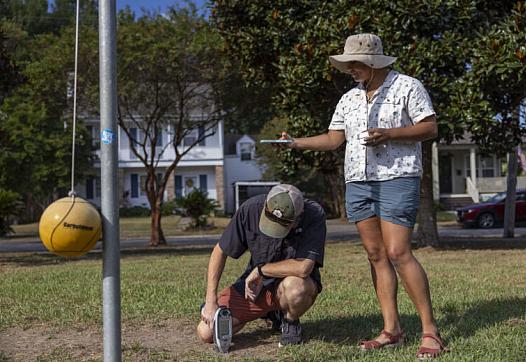 People playing on a ground