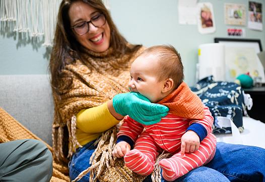 A person with a child