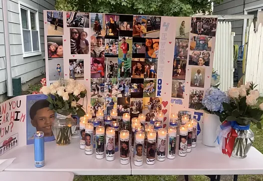 photos and candles 