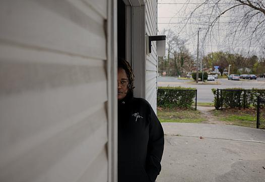 person standing in a doorway