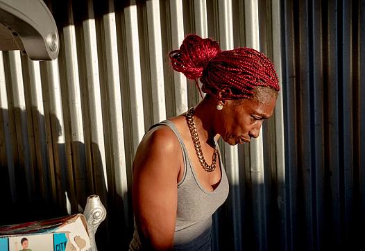 “This place is a mess. I hate living like this,” Tanya Austin said. As of October, she was staying at a shelter and Dexter, her 