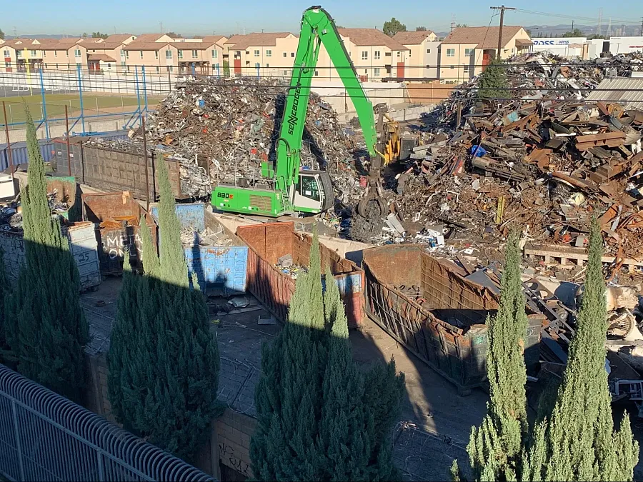 Metal junk piled high at the S&W Atlas and Metals property