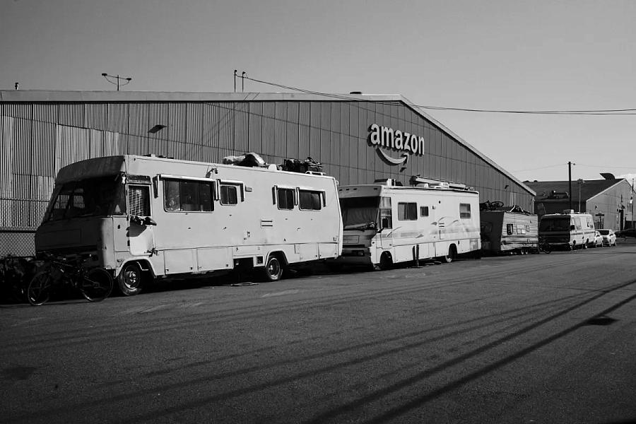 row of RVs
