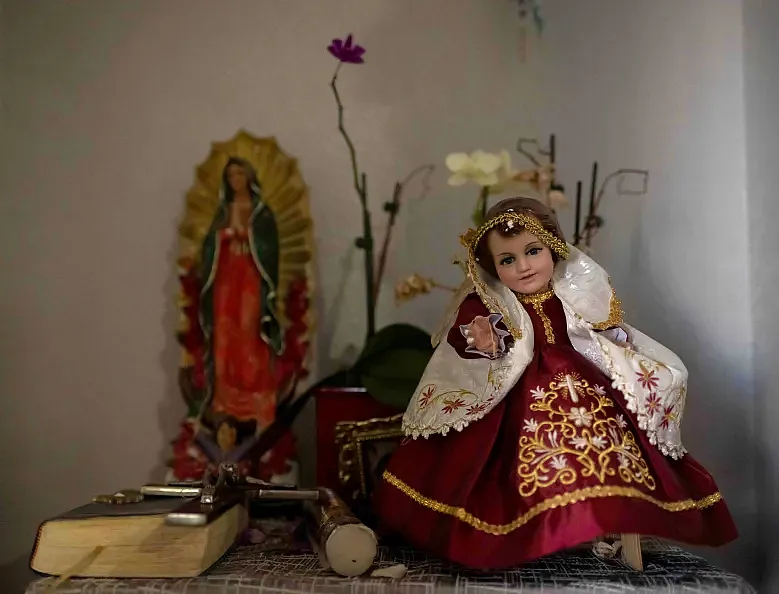 Carlitos Ricardo Parias’ family set up an alter for him
