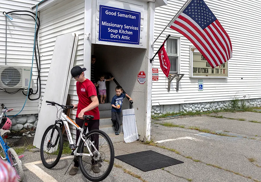 children leave Good Samaritan Missionary Services