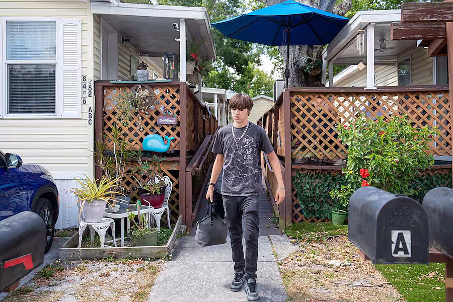 Jaden Flora moves out of his grandparents' home days after turning 18