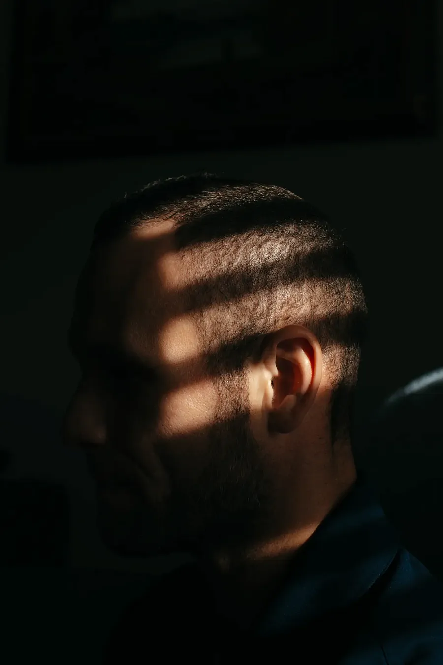 A men's profile 