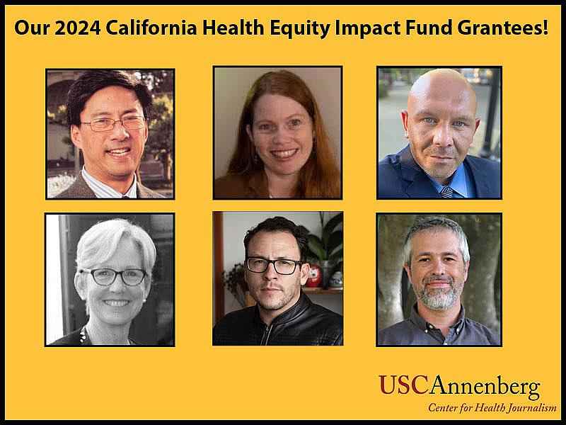 Headshots of the 2024 California Health Equity Impact Fund grantees. 