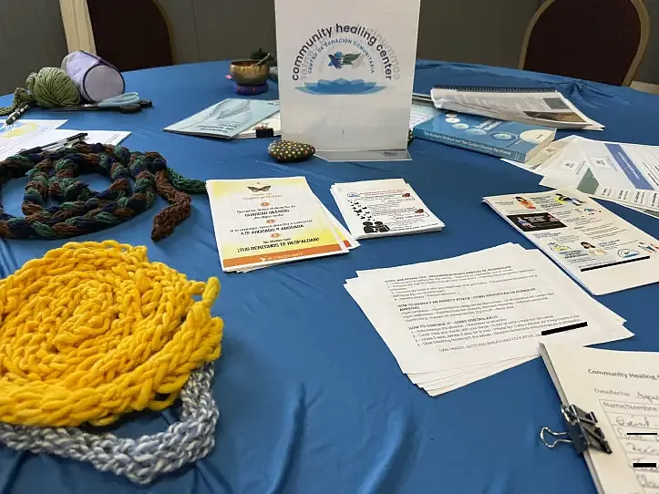 Community Healing Center tabling at a local event